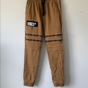 Tan medium joggers